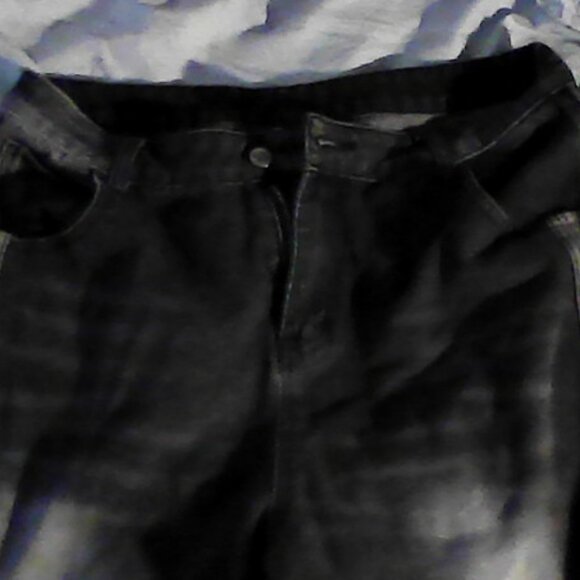 gray/black star wide leg jeans - Picture 3 of 4